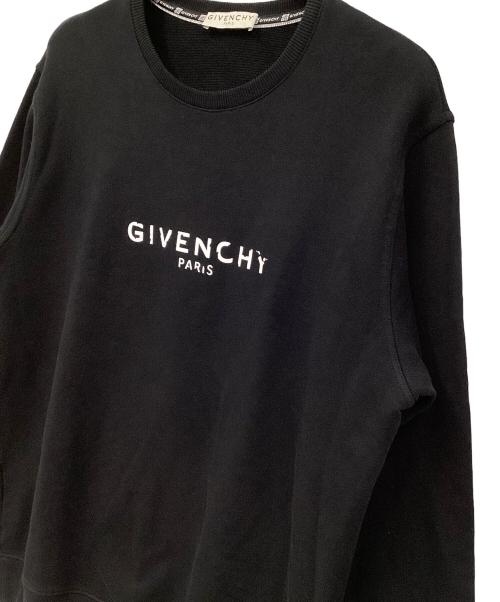 GIVENCHY（ジバンシィ）GIVENCHY (ジバンシィ) ヴィンテージロゴプリントクルーネックスウェット ブラック サイズ:Mの古着・服飾アイテム
