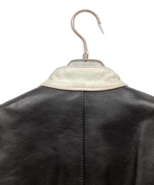 VANSON（バンソン）VANSON (バンソン) レーシングレザージャケット レッド×ブラック サイズ:38の古着・服飾アイテム