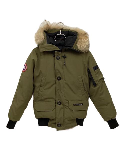 CANADA GOOSE（カナダグース）CANADA GOOSE (カナダグース) CHLLIWACK ダウンジャケット グリーン×ブラック サイズ:2XSの古着・服飾アイテム