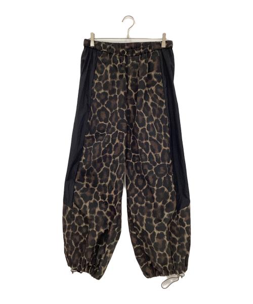 LAD MUSICIAN（ラッドミュージシャン）LAD MUSICIAN (ラッドミュージシャン) LEOPARD OVER PANTS ブラック×ベージュ サイズ:46の古着・服飾アイテム
