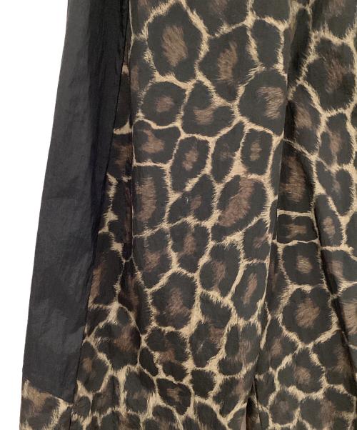 LAD MUSICIAN（ラッドミュージシャン）LAD MUSICIAN (ラッドミュージシャン) LEOPARD OVER PANTS ブラック×ベージュ サイズ:46の古着・服飾アイテム