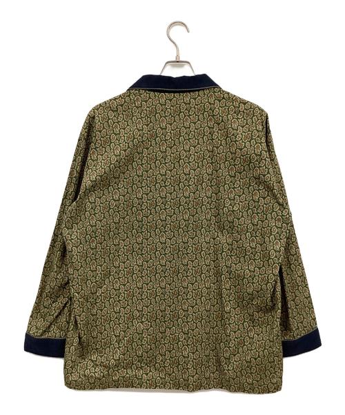 RUDE GALLERY（ルードギャラリー）RUDE GALLERY (ルードギャラリー) PAISLEY PAJAMA SHIRTS グリーン×カーキ サイズ:5の古着・服飾アイテム