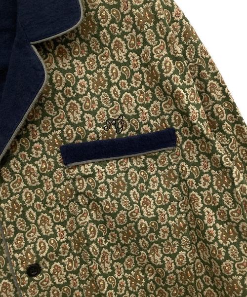 RUDE GALLERY（ルードギャラリー）RUDE GALLERY (ルードギャラリー) PAISLEY PAJAMA SHIRTS グリーン×カーキ サイズ:5の古着・服飾アイテム