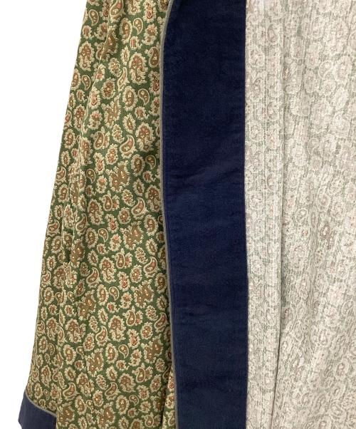 RUDE GALLERY（ルードギャラリー）RUDE GALLERY (ルードギャラリー) PAISLEY PAJAMA SHIRTS グリーン×カーキ サイズ:5の古着・服飾アイテム