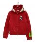 A BATHING APE（ア ベイシング エイプ）の古着「ジップパーカー」｜レッド×ホワイト