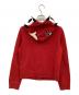 A BATHING APE (ア ベイシング エイプ) ジップパーカー レッド×ホワイト サイズ:XXS：12000円