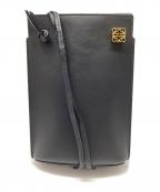 LOEWEロエベ）の古着「ロエベ/ダイスポケットショルダーバッグ」｜ブラック×ゴールド