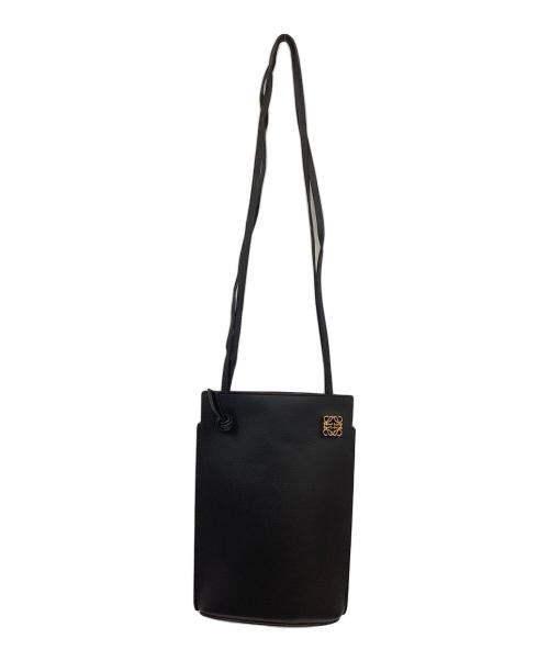 LOEWE（ロエベ）LOEWE (ロエベ) ロエベ/ダイスポケットショルダーバッグ ブラック×ゴールドの古着・服飾アイテム