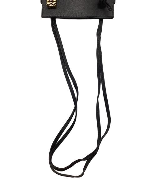 LOEWE（ロエベ）LOEWE (ロエベ) ロエベ/ダイスポケットショルダーバッグ ブラック×ゴールドの古着・服飾アイテム