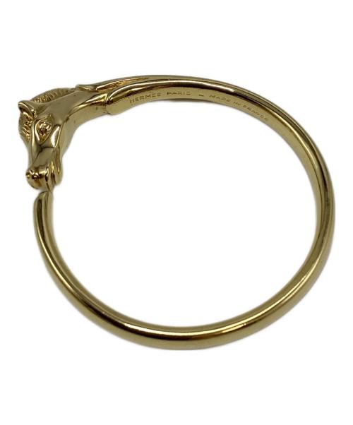 HERMES（エルメス）HERMES (エルメス) シュバルホースバングル ゴールドの古着・服飾アイテム