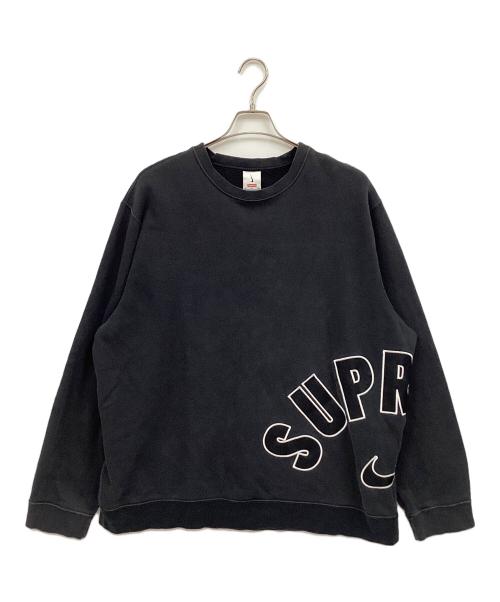 SUPREME（シュプリーム）SUPREME (シュプリーム) NIKE (ナイキ) Arc Crewneck Sweatshirt ブラック サイズ:XLの古着・服飾アイテム