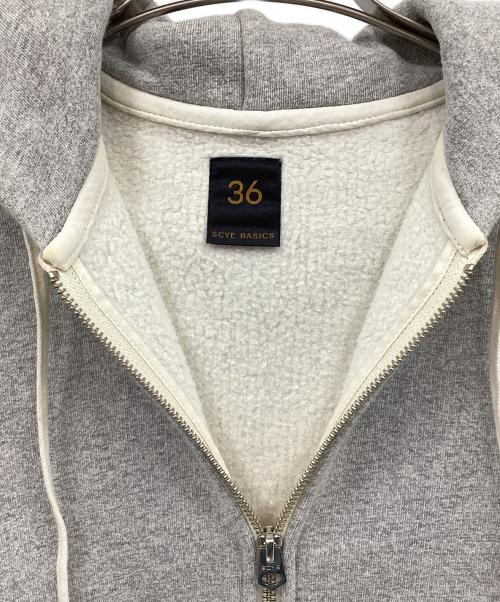 SCYEBASICS（サイベーシックス）SCYEBASICS (サイベーシックス) ジップパーカー ライトグレー サイズ:36の古着・服飾アイテム