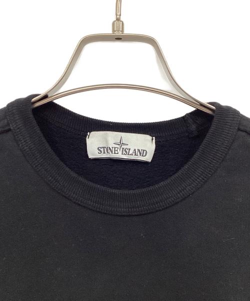 STONE ISLAND（ストーンアイランド）STONE ISLAND (ストーンアイランド) クルーネックスウェット ブラック サイズ:Mの古着・服飾アイテム