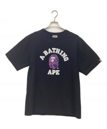 A BATHING APE（アベイシングエイプ）の古着「プリントTシャツ」｜ブラック
