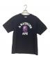 A BATHING APE（ア ベイシング エイプ）の古着「プリントTシャツ」｜ブラック