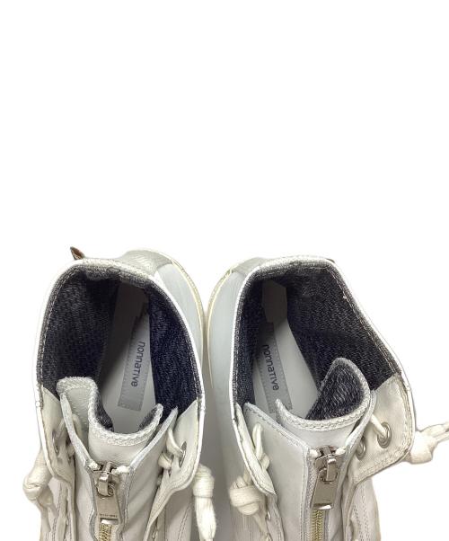 nonnative（ノンネイティブ）nonnative (ノンネイティブ) DWELLER TRAINER HI COW LEATHER ホワイト サイズ:2の古着・服飾アイテム
