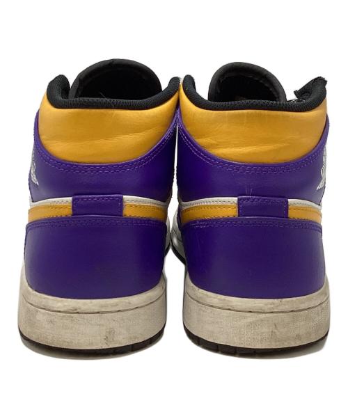 NIKE（ナイキ）NIKE (ナイキ) AIR JORDAN1 パープル×イエロー サイズ:26㎝の古着・服飾アイテム