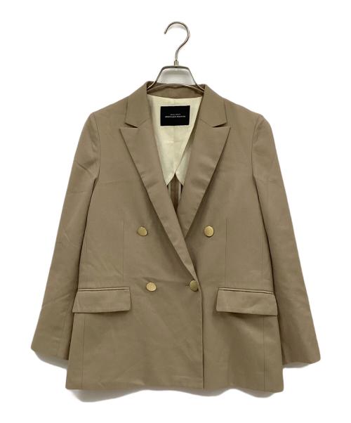 green label relaxing（グリーンレーベルリラクシング）green label relaxing (グリーンレーベルリラクシング) ダブルブレストジャケット ベージュ サイズ:Sの古着・服飾アイテム