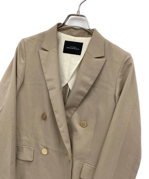 green label relaxing（グリーンレーベルリラクシング）green label relaxing (グリーンレーベルリラクシング) ダブルブレストジャケット ベージュ サイズ:Sの古着・服飾アイテム