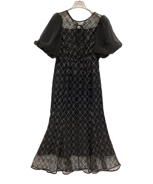 DORRY DOLL（ドリードール）DORRY DOLL (ドリードール) ダイヤレースマーメイドドレス ブラック サイズ:Mの古着・服飾アイテム