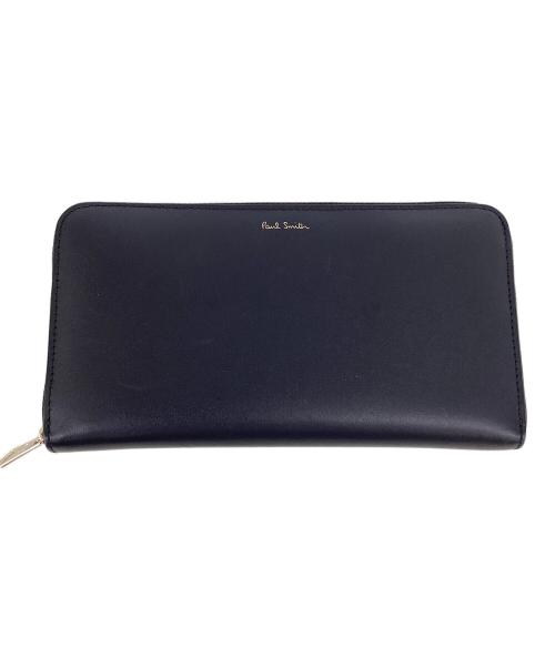 PAUL SMITH（ポールスミス）PAUL SMITH (ポールスミス) ポールスミス/M1A-4778-BMULTI/ラウンドファスナー長財布 ブラック×ゴールドの古着・服飾アイテム