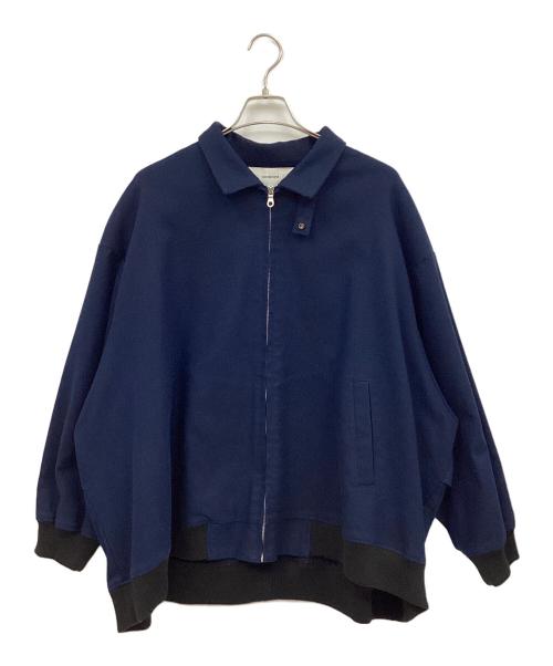wonderland（ワンダーランド）wonderland (ワンダーランド) ジップアップブルゾン ネイビー×ブラック サイズ:FREEの古着・服飾アイテム