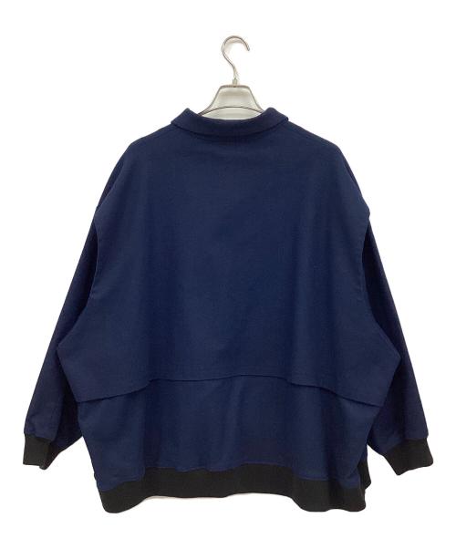 wonderland（ワンダーランド）wonderland (ワンダーランド) ジップアップブルゾン ネイビー×ブラック サイズ:FREEの古着・服飾アイテム