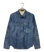 GUCCIグッチ）の古着「長袖シャツ」｜ブルー