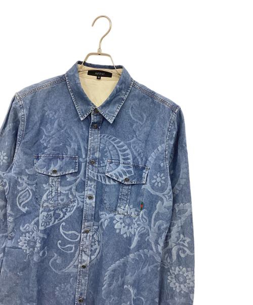 GUCCI（グッチ）GUCCI (グッチ) 長袖シャツ ブルー サイズ:48の古着・服飾アイテム
