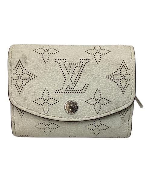 LOUIS VUITTON（ルイ ヴィトン）LOUIS VUITTON (ルイ ヴィトン) ルイヴィトン ポルトフォイユ・イリス コンパクト マヒナ M80693 3つ折り財布 ホワイトの古着・服飾アイテム