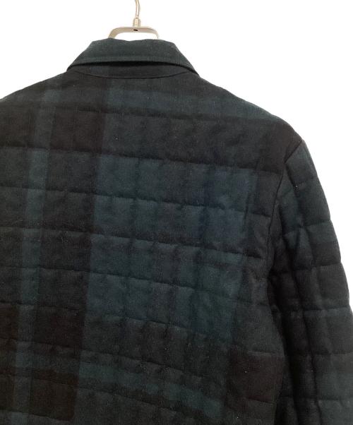 Patagonia（パタゴニア）Patagonia (パタゴニア) キルティングダウンジャケット ブラック×グリーン サイズ:Mの古着・服飾アイテム