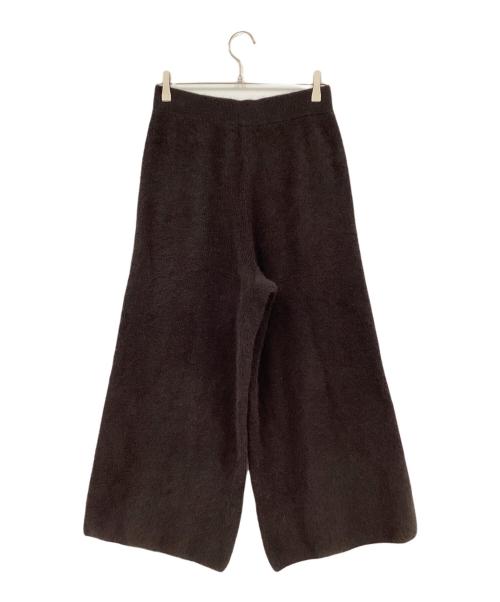 C.T.plage（シーティープラージュ）C.T.plage (シーティープラージュ) ラクーンウールカシミヤワイドパンツ ブラウン サイズ:40 未使用品の古着・服飾アイテム