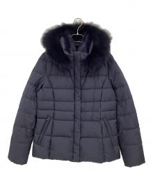 INDIVI（インディヴィ）の古着「ダウンジャケット」｜ネイビー