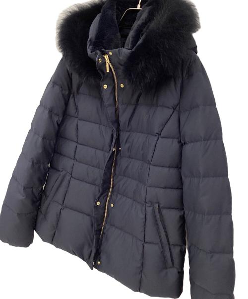 INDIVI（インディヴィ）INDIVI (インディヴィ) ダウンジャケット ネイビー サイズ:40の古着・服飾アイテム