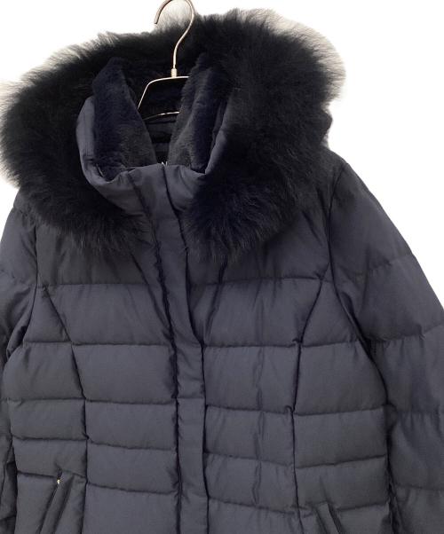 INDIVI（インディヴィ）INDIVI (インディヴィ) ダウンジャケット ネイビー サイズ:40の古着・服飾アイテム