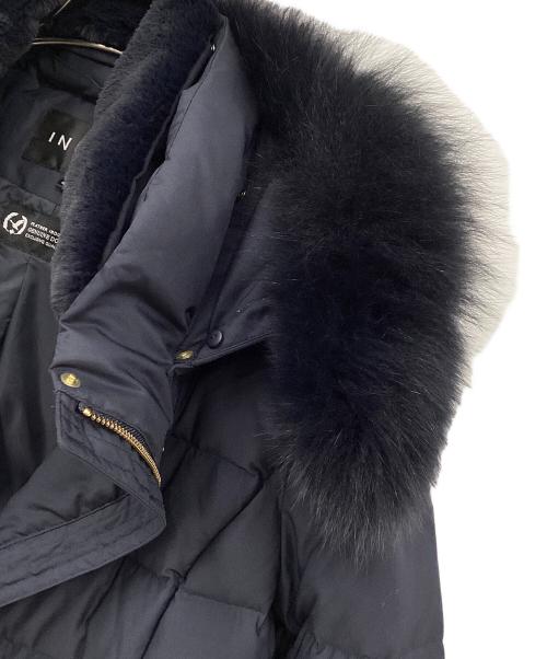 INDIVI（インディヴィ）INDIVI (インディヴィ) ダウンジャケット ネイビー サイズ:40の古着・服飾アイテム