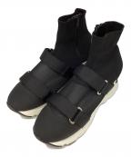 Snidelスナイデル）の古着「スニーカーソールショートブーツ」｜ブラック