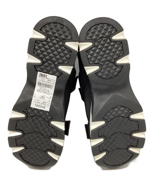 Snidel（スナイデル）Snidel (スナイデル) スニーカーソールショートブーツ ブラック サイズ:L 未使用品の古着・服飾アイテム