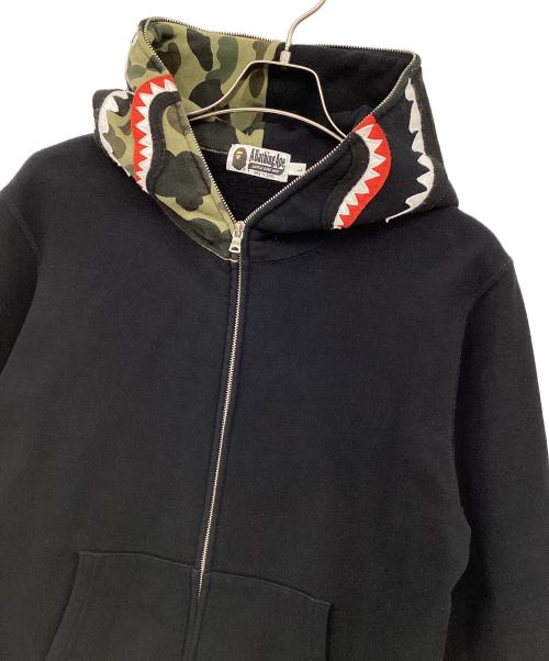 A BATHING APE（ア ベイシング エイプ）A BATHING APE (ア ベイシング エイプ) ジップアップパーカー ブラック サイズ:Lの古着・服飾アイテム