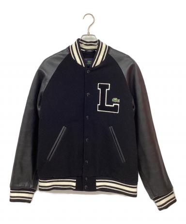 中古・古着通販】LACOSTE (ラコステ) レザー切替スタジャン ブラック