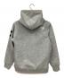 THE NORTH FACE (ザ ノース フェイス) Square Logo Hoodie グレー×ブラック サイズ:XS：7000円