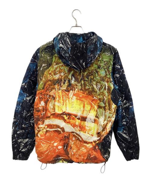 DIESEL（ディーゼル）DIESEL (ディーゼル) フーデッドジャケット ネイビー×レッド サイズ:48の古着・服飾アイテム