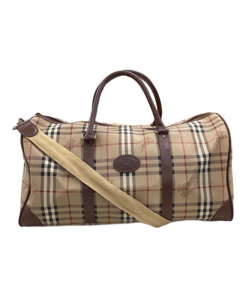 Burberry's（バーバリー）Burberry's (バーバリー) バーバリー/2WAYボストンバッグ ブラウン×ブラックの古着・服飾アイテム