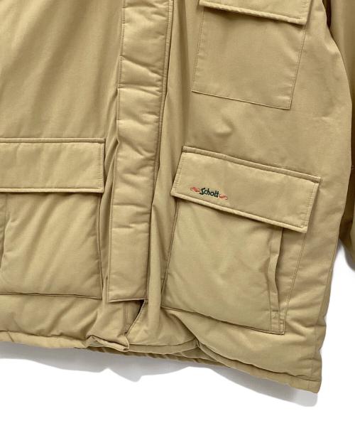 Schott（ショット）Schott (ショット) ダウンジャケット ベージュ サイズ:Lの古着・服飾アイテム