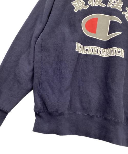 Champion（チャンピオン）Champion (チャンピオン) BlackEyePatch (ブラックアイパッチ) スウェット ネイビー×ホワイト サイズ:XLの古着・服飾アイテム