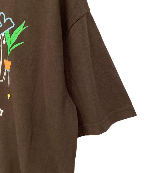 bud banny（バッドバニー）bud banny (バッドバニー) Coachella 半袖カットソー ブラウン サイズ:XLの古着・服飾アイテム