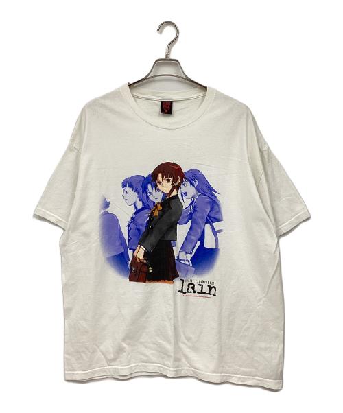 GEEKS RULE（ギークスルール）GEEKS RULE (ギークスルール) serial experiments lain (シリアルエクスペリメンツレイン) プリントTシャツ ホワイト サイズ:XXLの古着・服飾アイテム