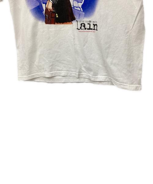 GEEKS RULE（ギークスルール）GEEKS RULE (ギークスルール) serial experiments lain (シリアルエクスペリメンツレイン) プリントTシャツ ホワイト サイズ:XXLの古着・服飾アイテム