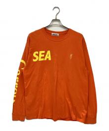WIND AND SEA（ウィンダンシー）の古着「LONG SLEEVE TEE」｜オレンジ