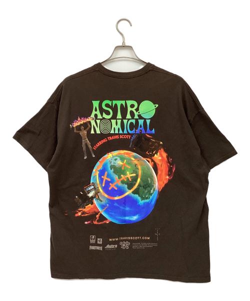 Travis Scott（トラヴィススコット）Travis Scott (トラヴィススコット) 半袖Tシャツ ブラウン サイズ:XLの古着・服飾アイテム